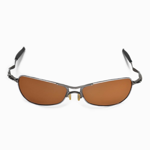 Walleva Brown Polarized Replacement Lenses for Oakley Crosshair 1.0